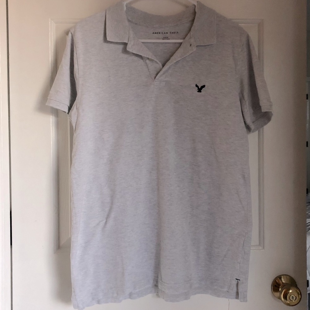 Last Chance! American Eagle Stone Grey Men’s Polo Medium